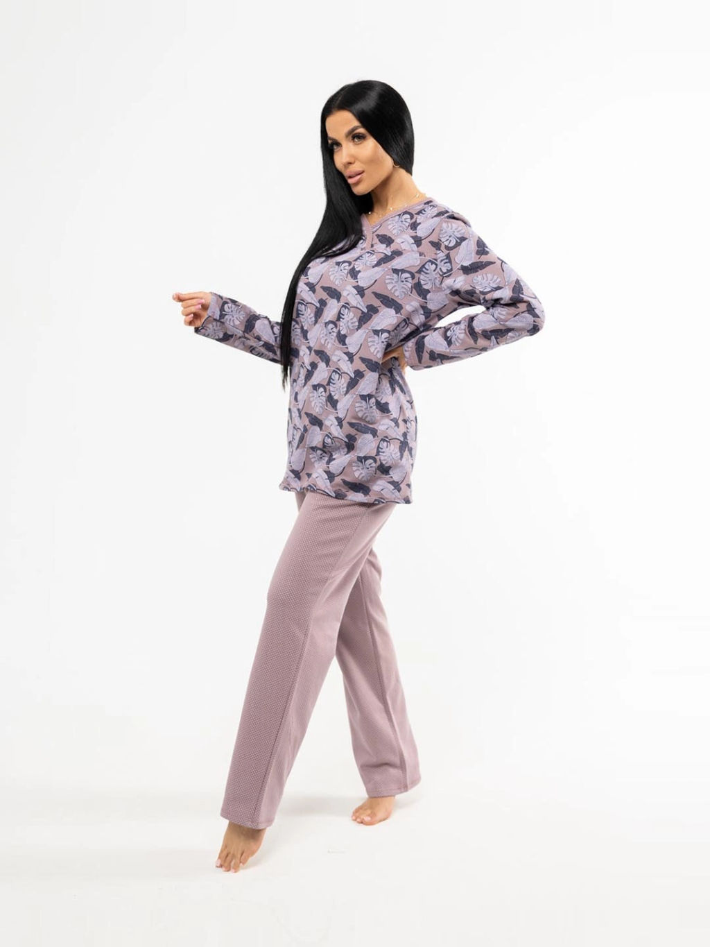 Пижама женская, цвет бежевый