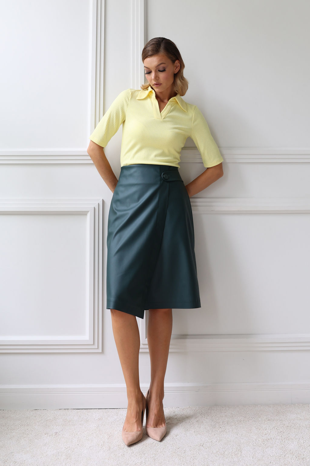 Футболка с воротом и V- вырезом - Looklikecat фото 5