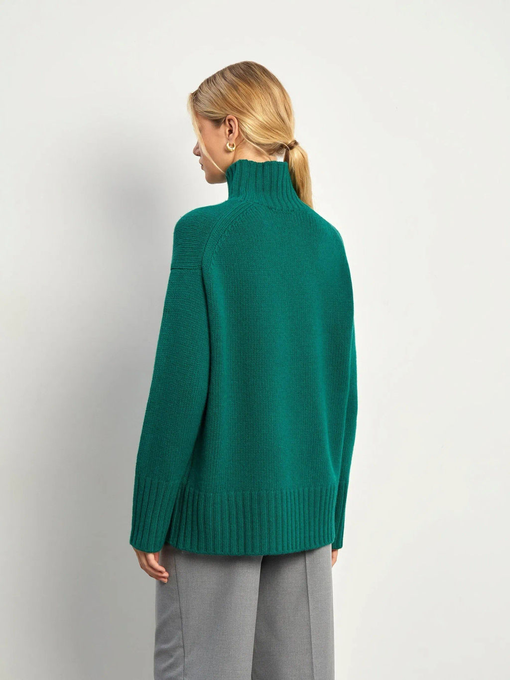 Свитер из шерсти мериноса B2799/smeraldo - Emka фото 9