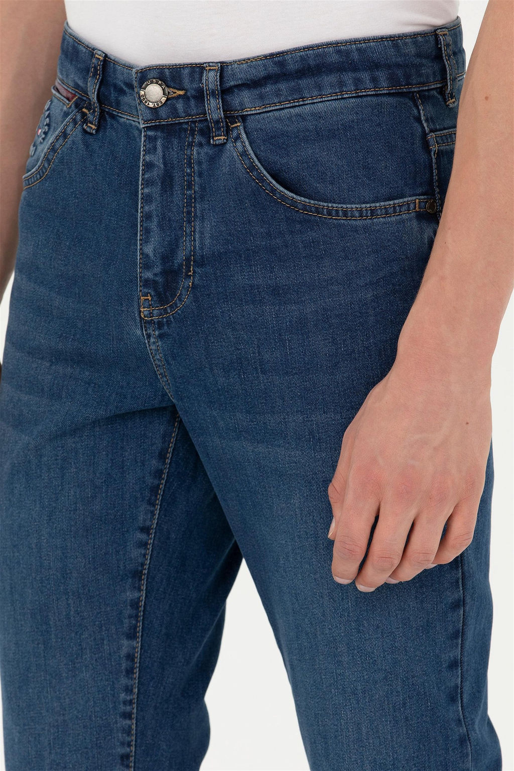 Мужские красные джинсовые брюки - U.s. polo assn фото 12