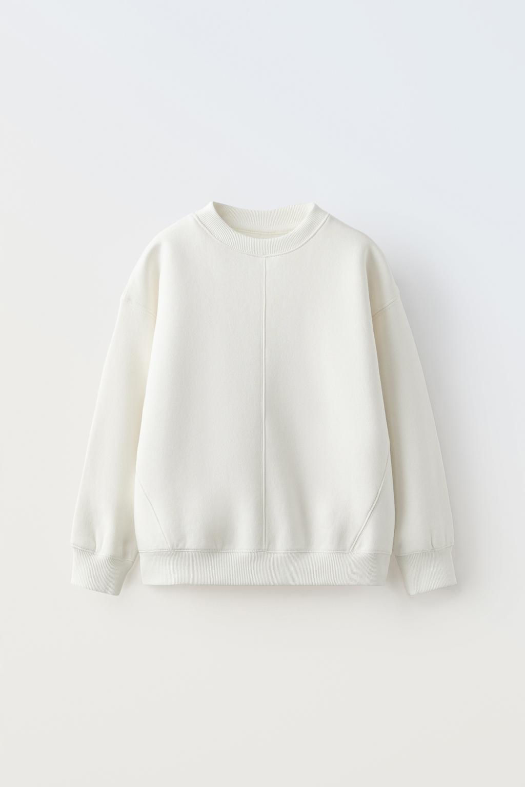BASIC PLUSH SWEATSHIRT - Zara фото 3