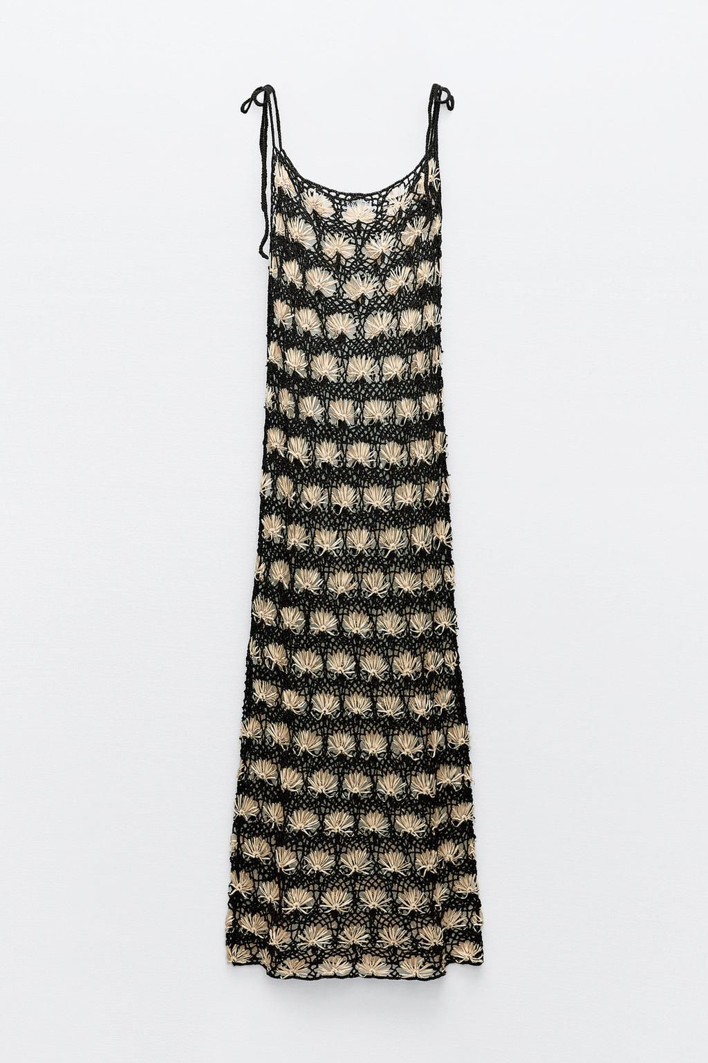 LONG CROCHET DRESS - Zara фото 4