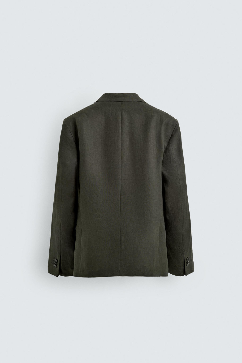 BLAZER CRUZADA 100% LINO / Khaki - Zara фото 8