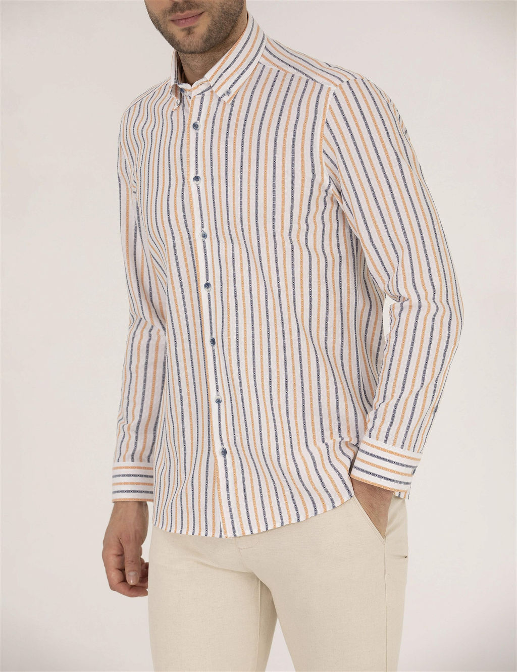 Pembe Regular Fit Uzun Kollu G_mlek