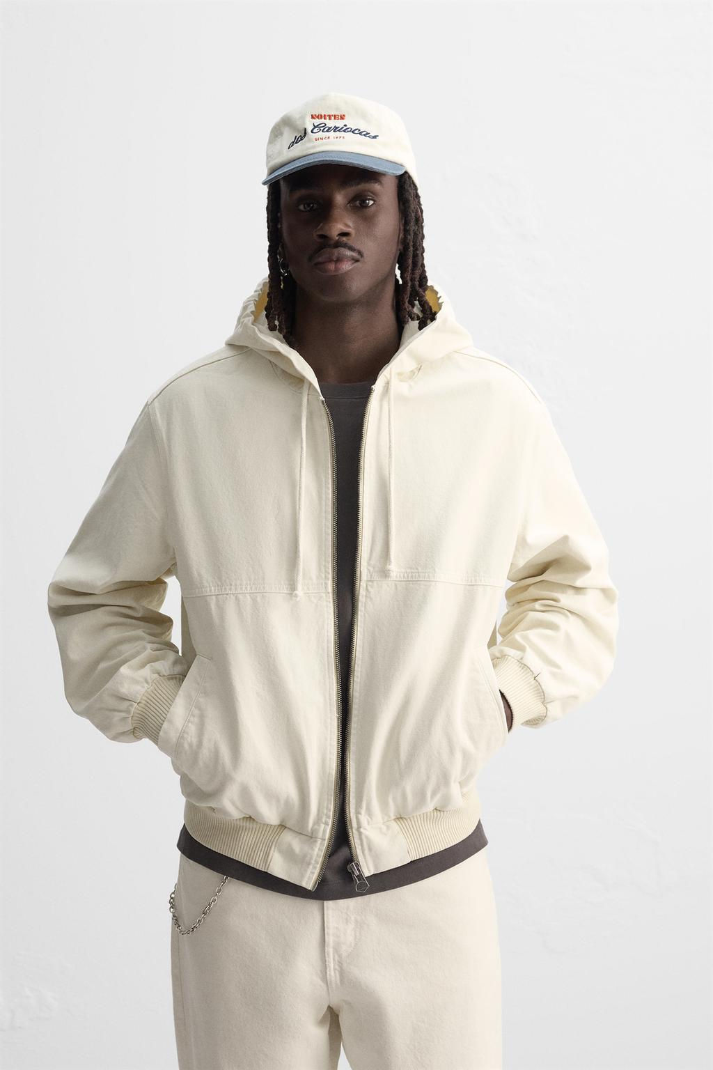 WASHED HOODED JACKET - Zara фото 10