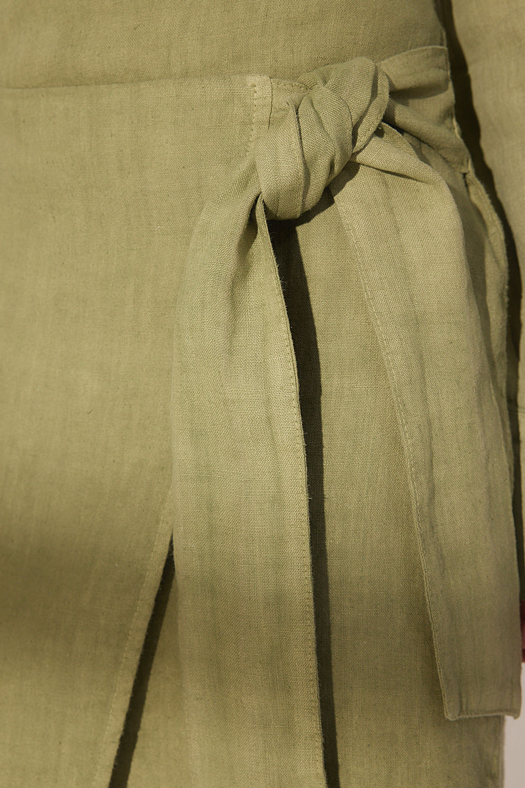 TRENDYOLMILLA Yesil %100 Keten Baglamal? Midi Etek TWOSS24ET00150  фото 6