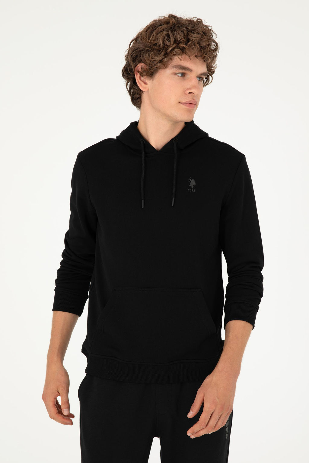 Мужской черный базовый свитшот Неожиданная скидка в корзине - U.s. polo assn фото 3