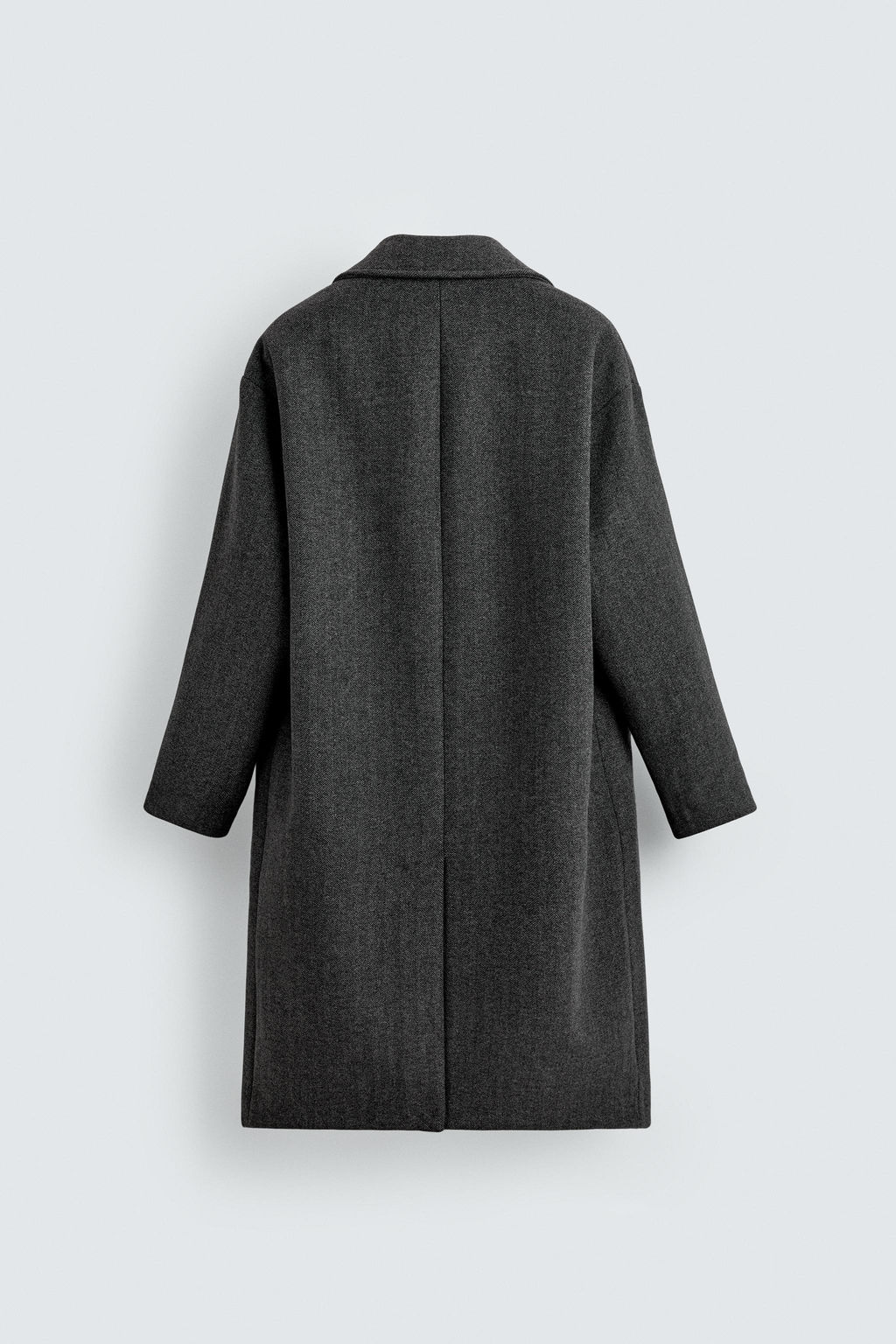 WOOL HERRINGBONE TEXTURED COAT - Zara фото 8
