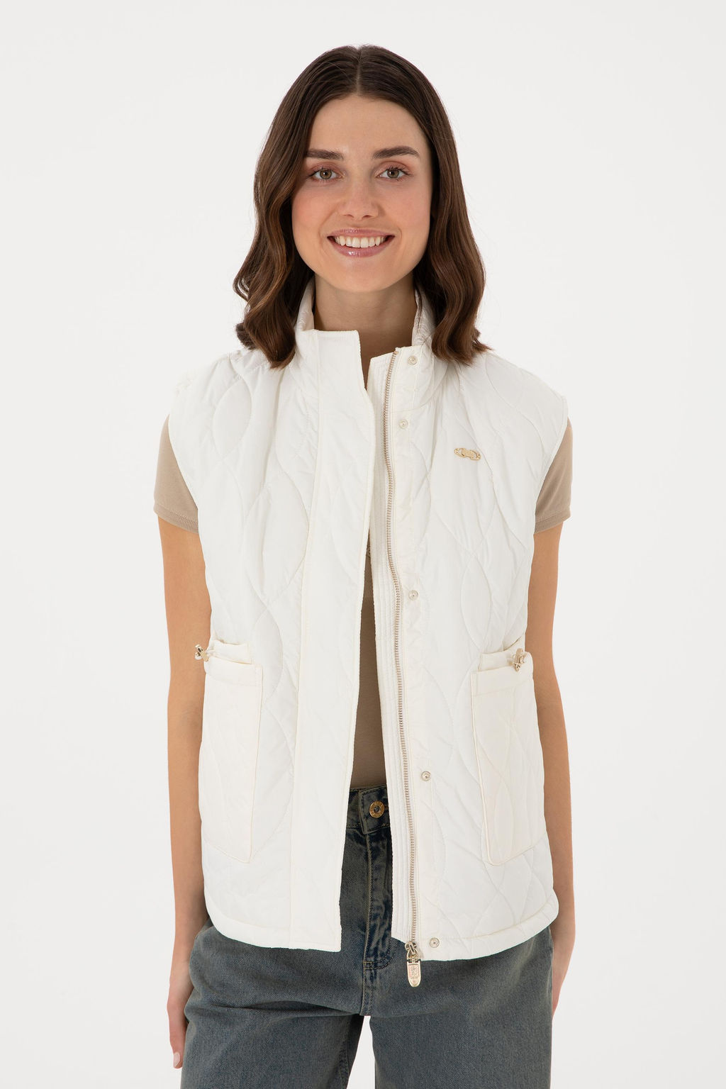 Kad_n Krem Yelek Sepette S_rpriz _ndirim - U.s. polo assn фото 3