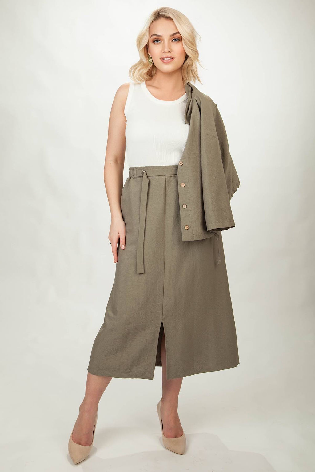 Юбка женская 179/01/Хаки - Rise фото 6