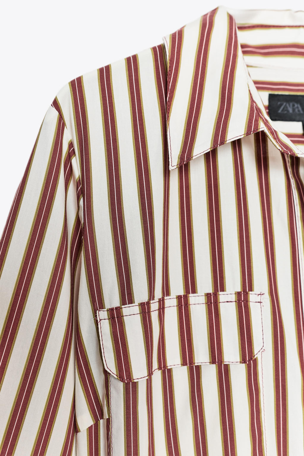 STRIPED SHIRT DRESS ZW COLLECTION - Zara фото 8