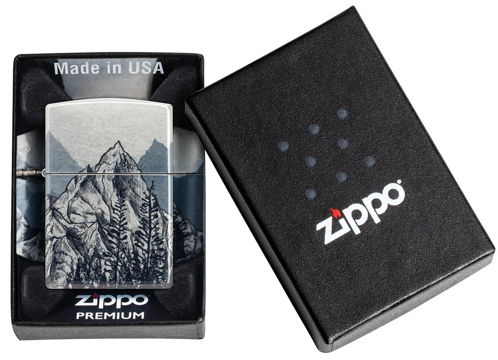 Зажигалка ZIPPO Набросок горы | Mountain Sketch 46280  фото 10