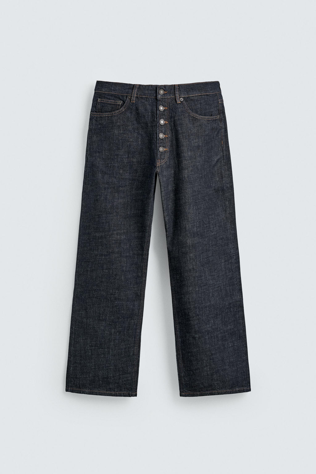 JEANS LOOSE FIT BOTONADURA / ?ndigo - Zara фото 7