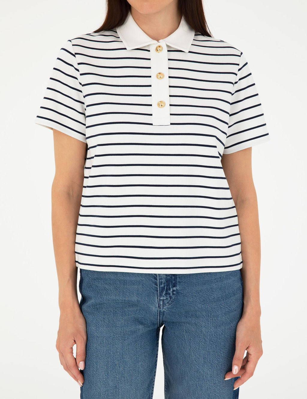 Ekru Regular Fit Polo Yaka Ti__rt - Pierre cardin фото 6