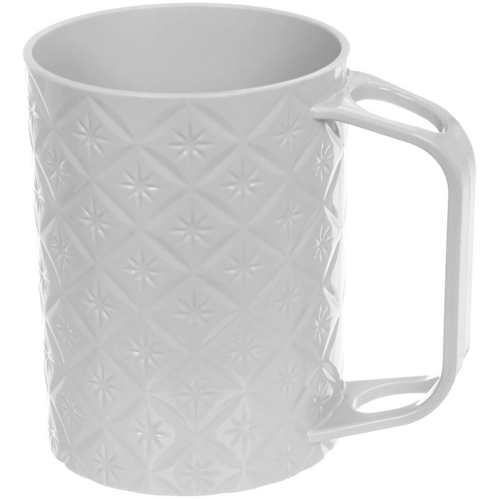 Цена за 3 шт. Кружка пластиковая 500мл "Узор", микс цветов