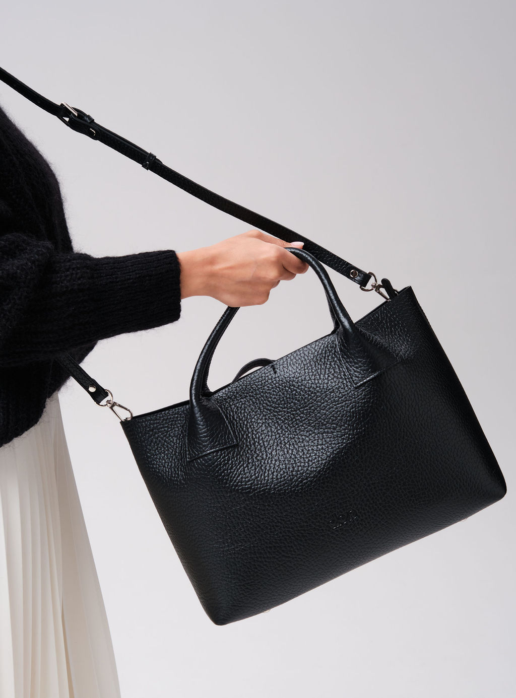 Кожаная сумка Iris DBR 31372 черный соло фото 4