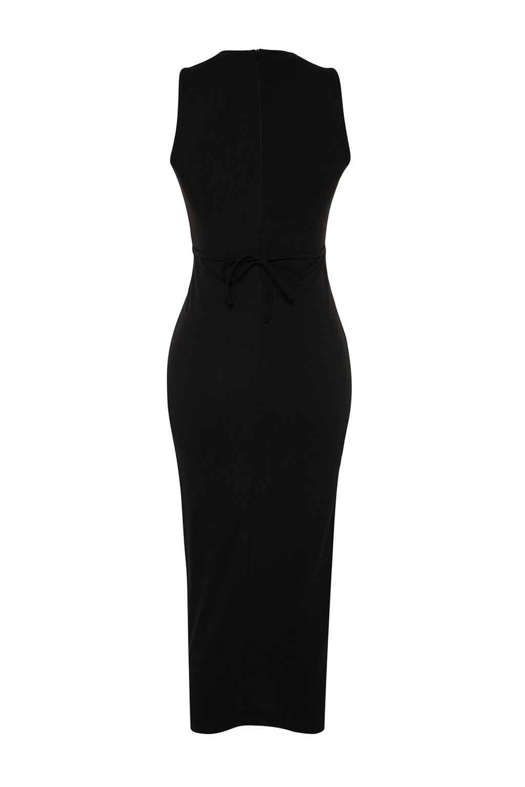 Siyah Cut Out Detayl? Bodycone/Vucuda Oturan Dik Yaka Orme Kalem Elbise TWOSS23EL02166