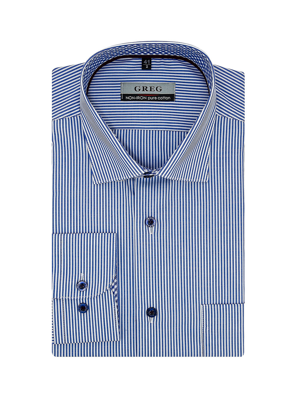 Сорочка мужская длинный рукав GREG 211/111/2265/1p  фото 3