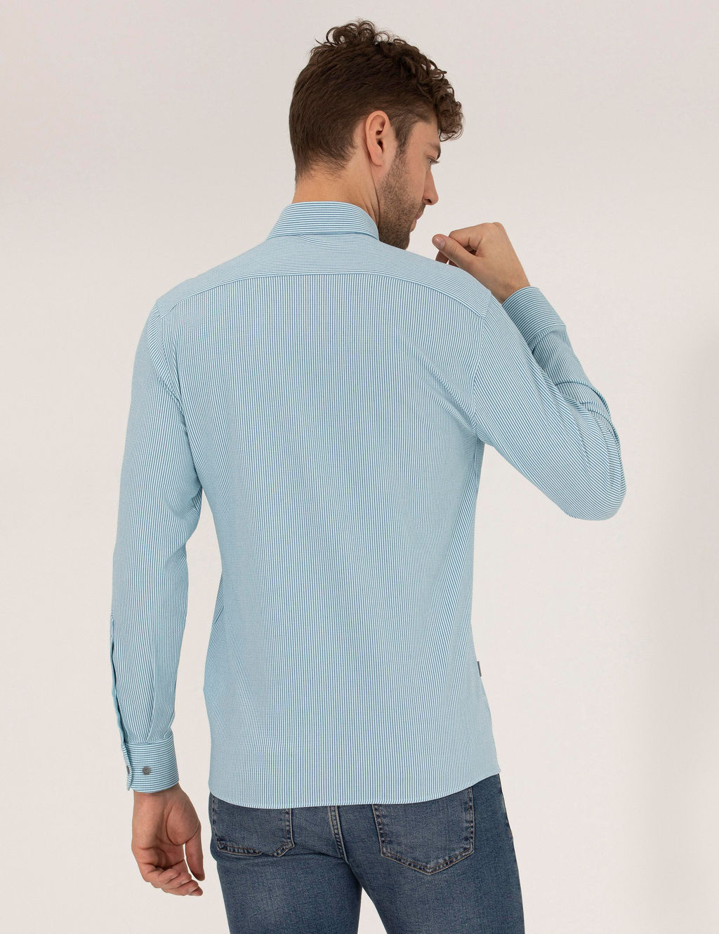 Aqua Slim Fit Uzun Kollu G_mlek