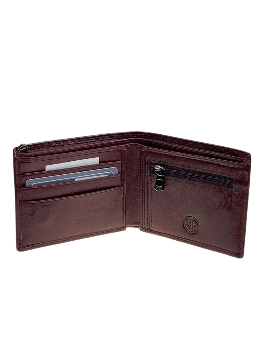 Мужское портмоне из натуральной кожи, цвет коричневый - Greta фото 2