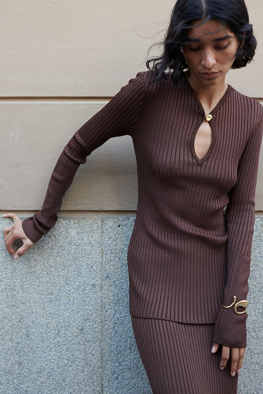 Falda de tubo en punto de canale - H&m фото 2