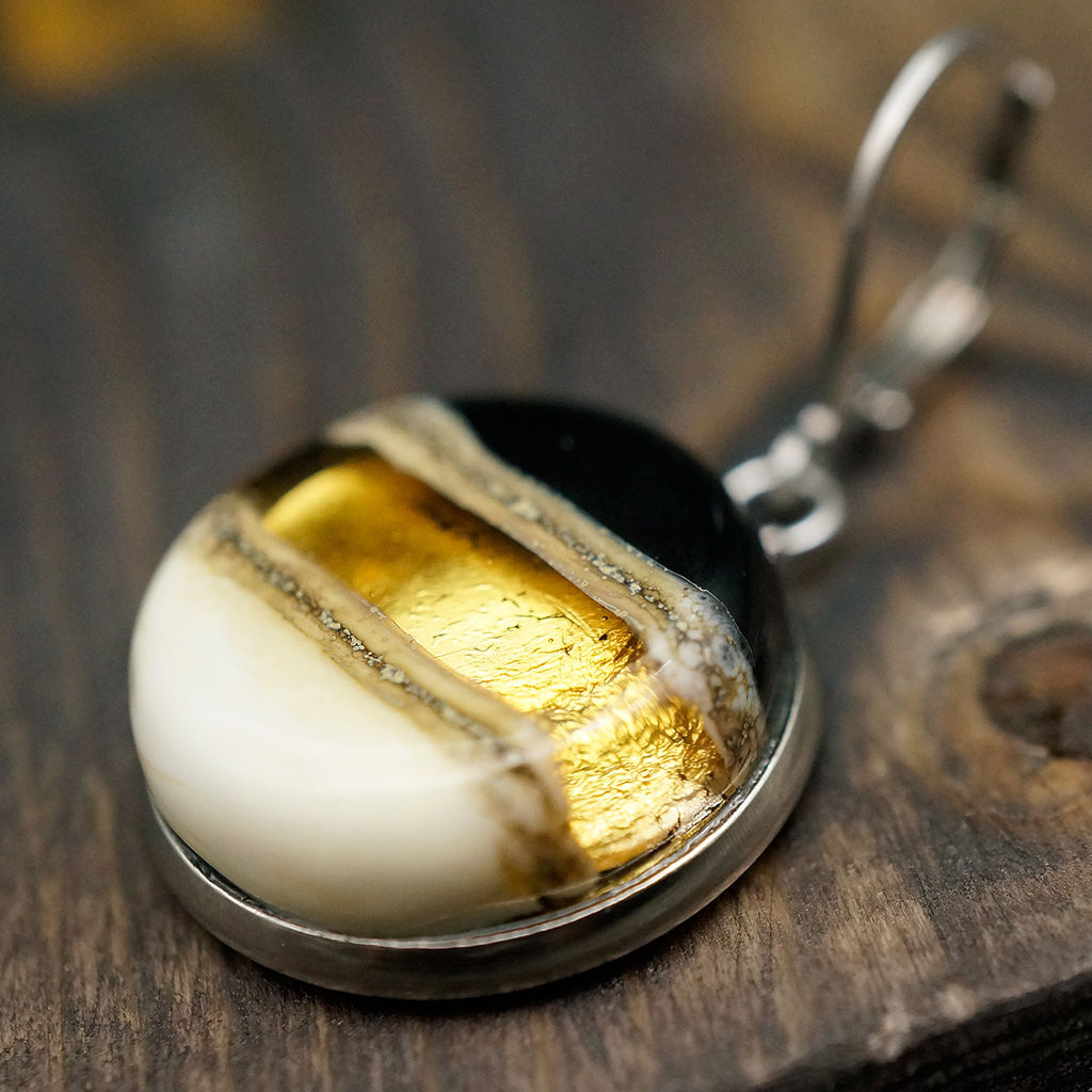 Серьги из муранского стекла MORNING COFFEE LS2767