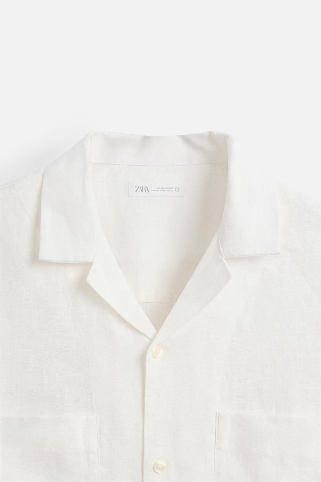 100% LINEN SHIRT - Zara фото 9