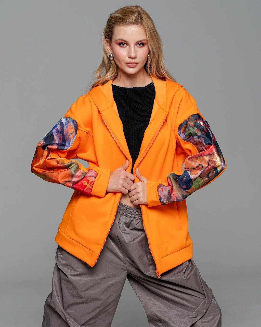 Толстовка с органзой и стразами,футер на флисе - Sahar art lab фото 3