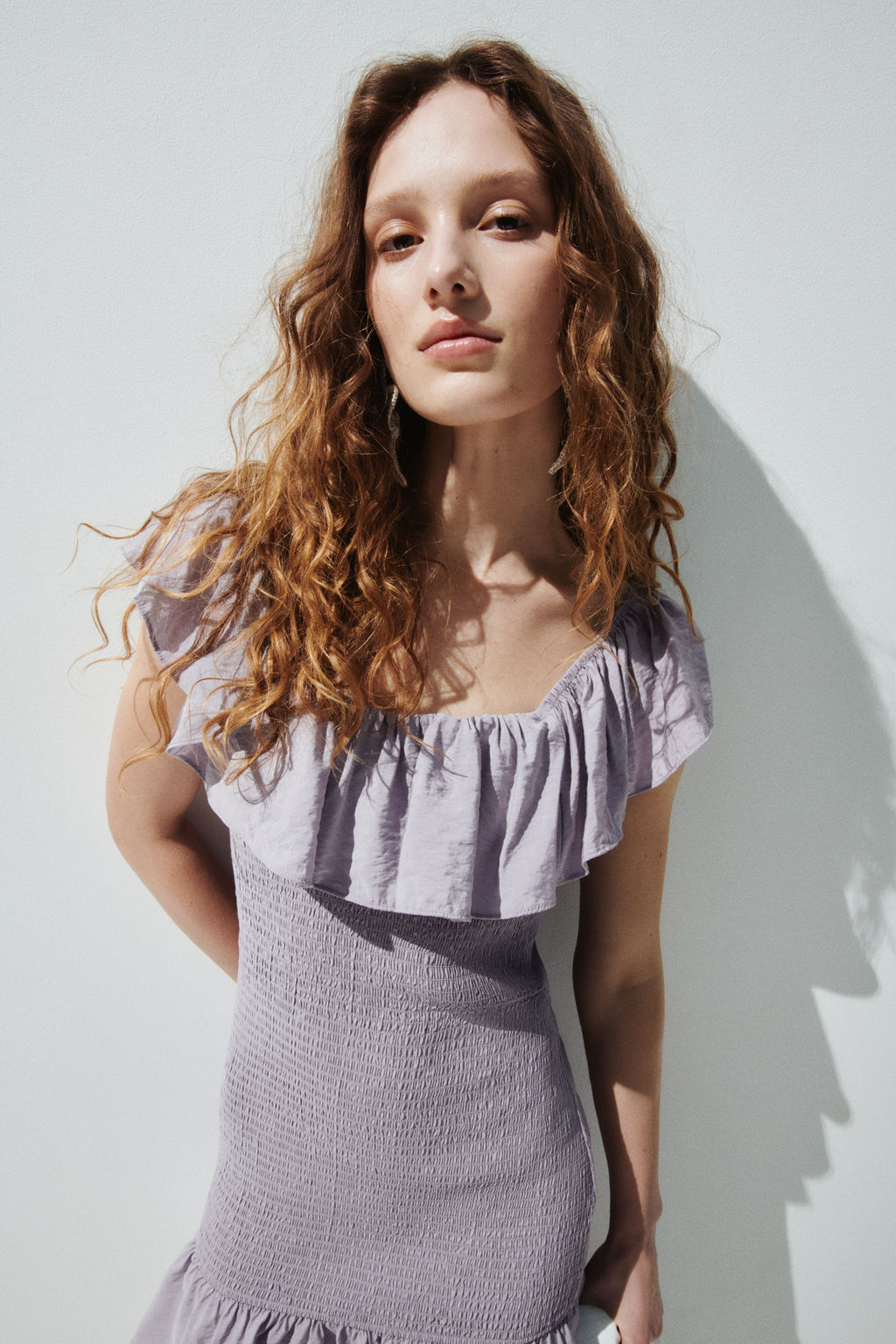 Flounced off-the-shoulder dress - H&m фото 7