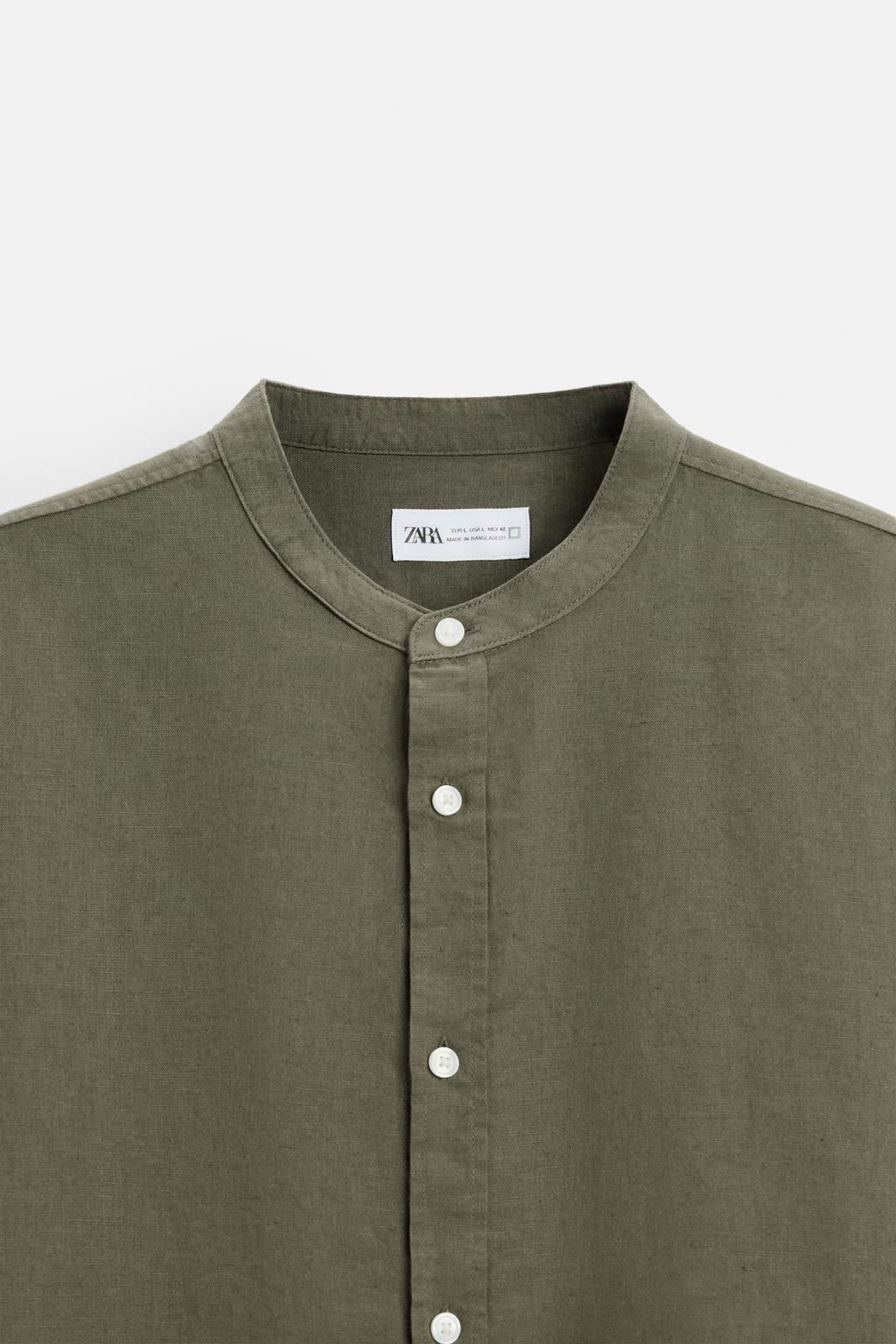 COTTON - LINEN SHIRT - Zara фото 39