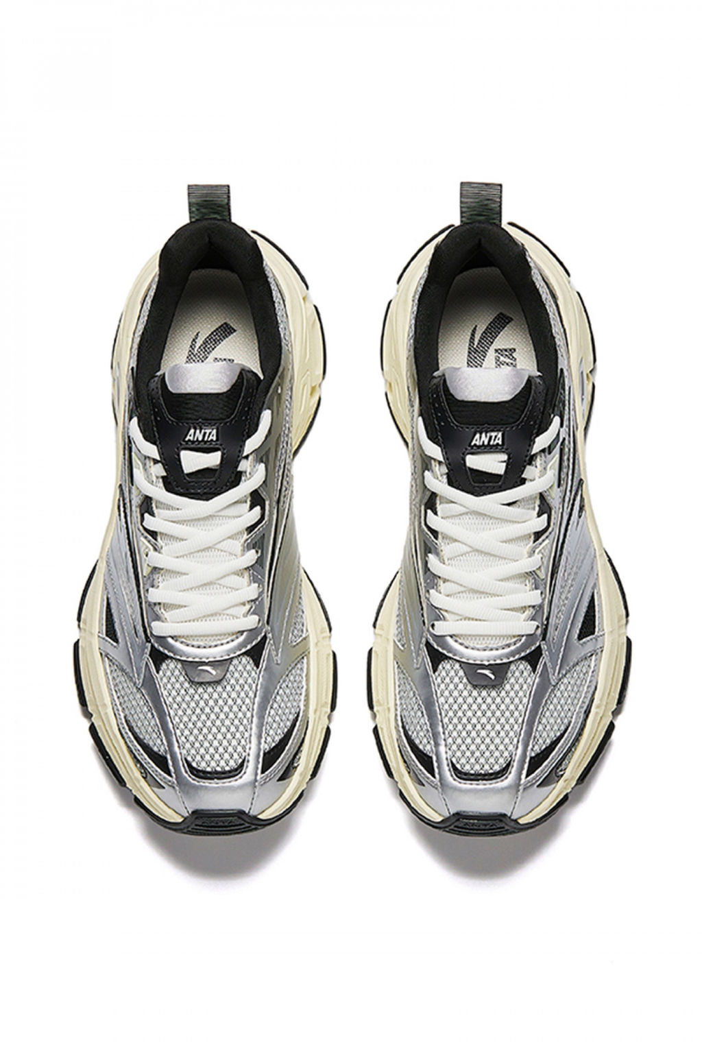 Кроссовки LifeStyle Серебристый/черный/яичный белок HERON - Anta фото 3