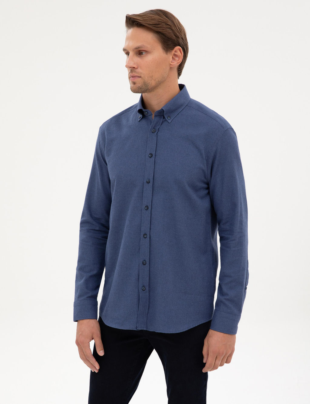 _ndigo Regular Fit Uzun Kollu G_mlek - Pierre cardin фото 3