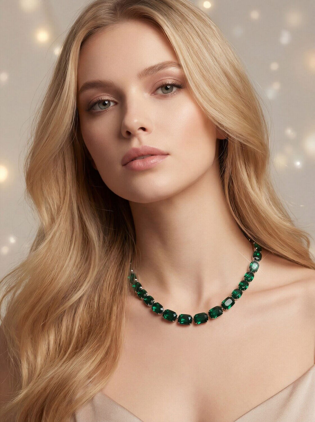 Колье с кристаллами Swarovski