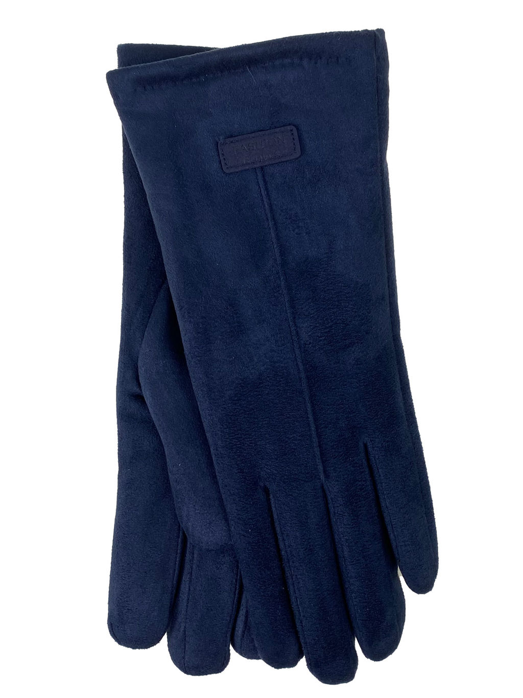 Элегантные женские перчатки из кожи и велюра, цвет шоколад - Greta фото 16