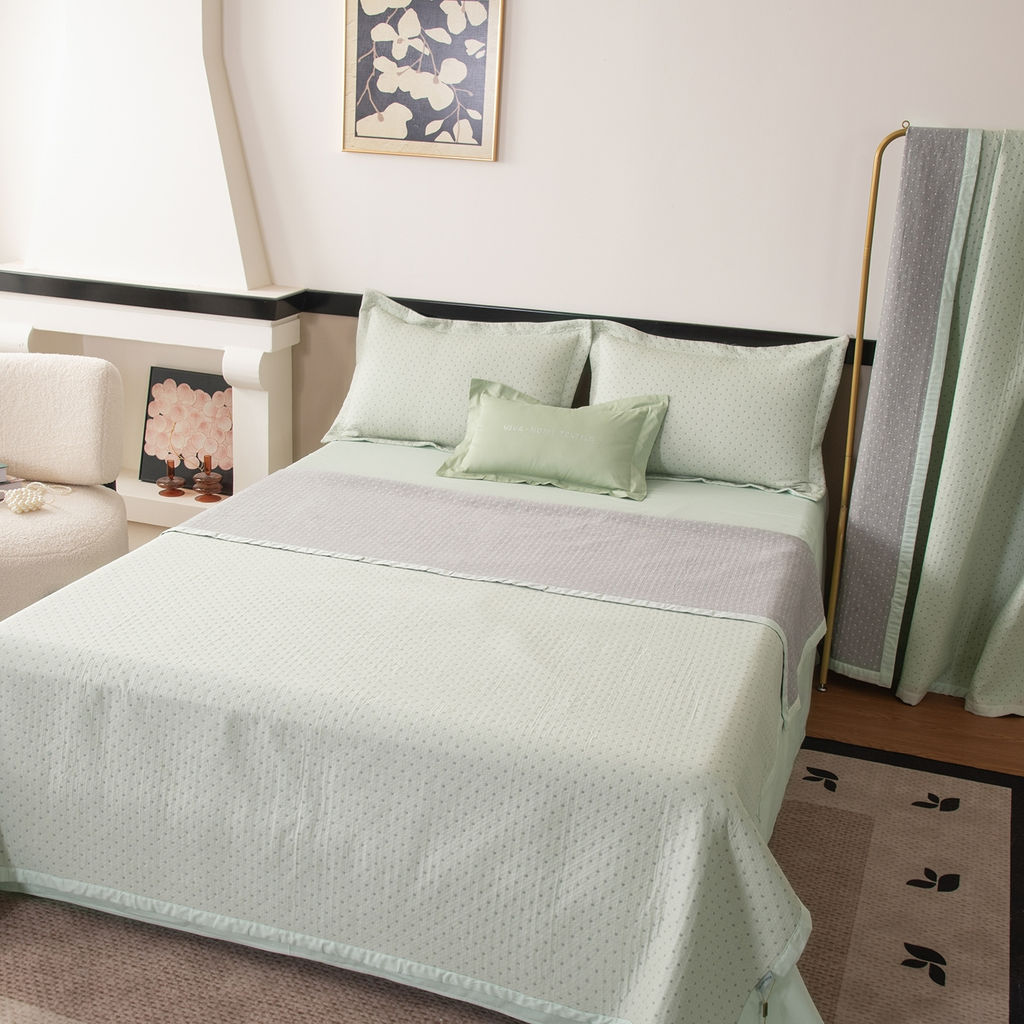 Комплект постельного белья Сатин Aurora Veil с Покрывалом AV005 Евро - Ситрейд фото 9