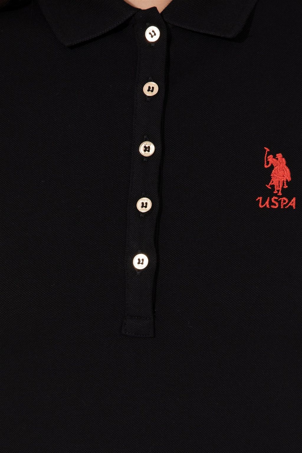 Женское черное вязаное платье - U.s. polo assn фото 5