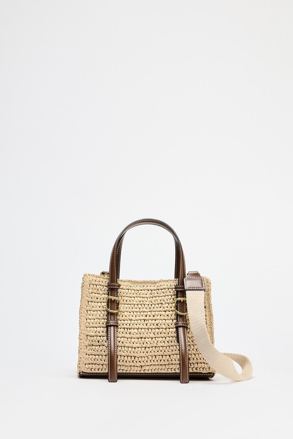 WOVEN MINI TOTE BAG - Zara фото 4