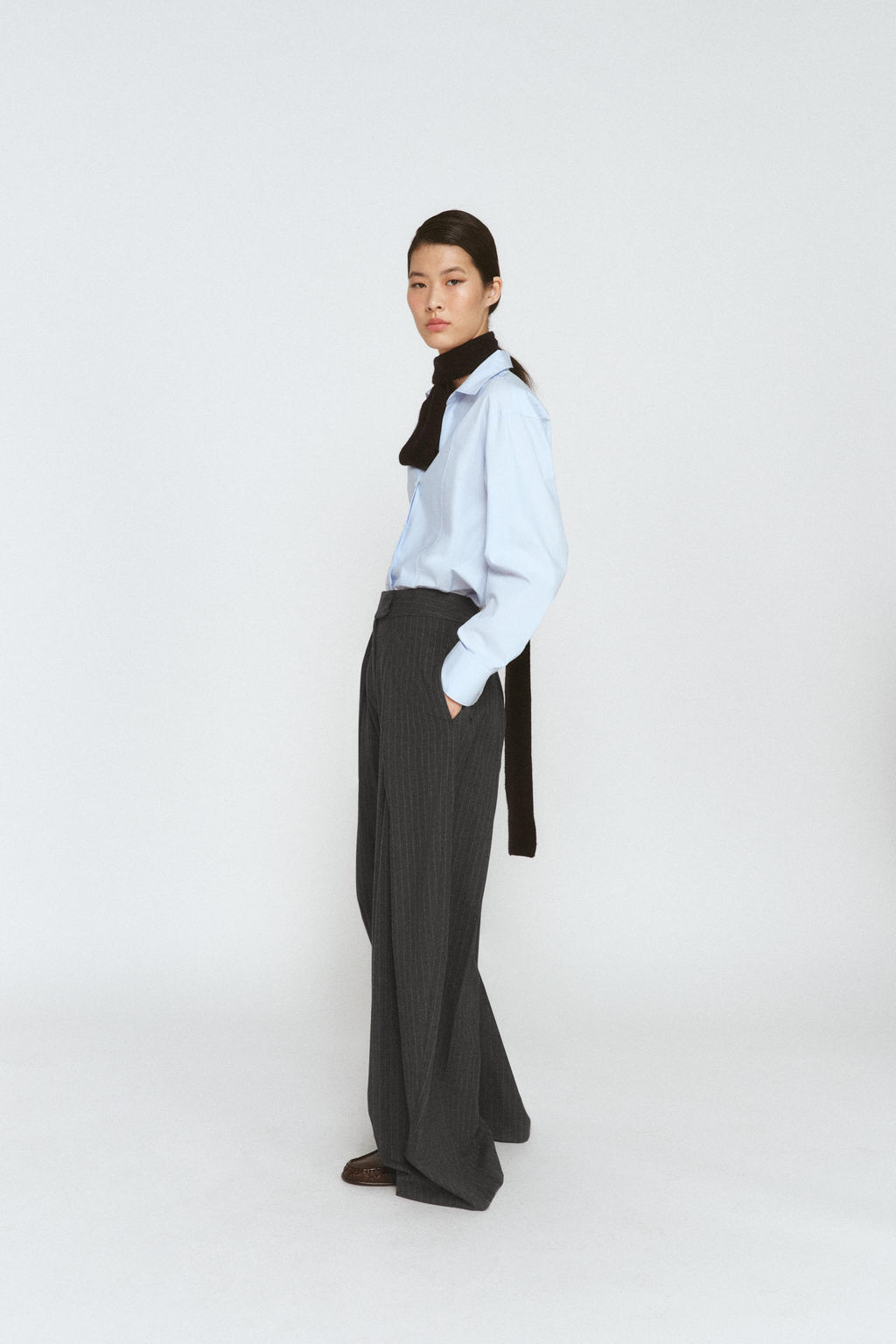 ZW COLLECTION WIDE-LEG TROUSERS WITH DARTS - Zara фото 9