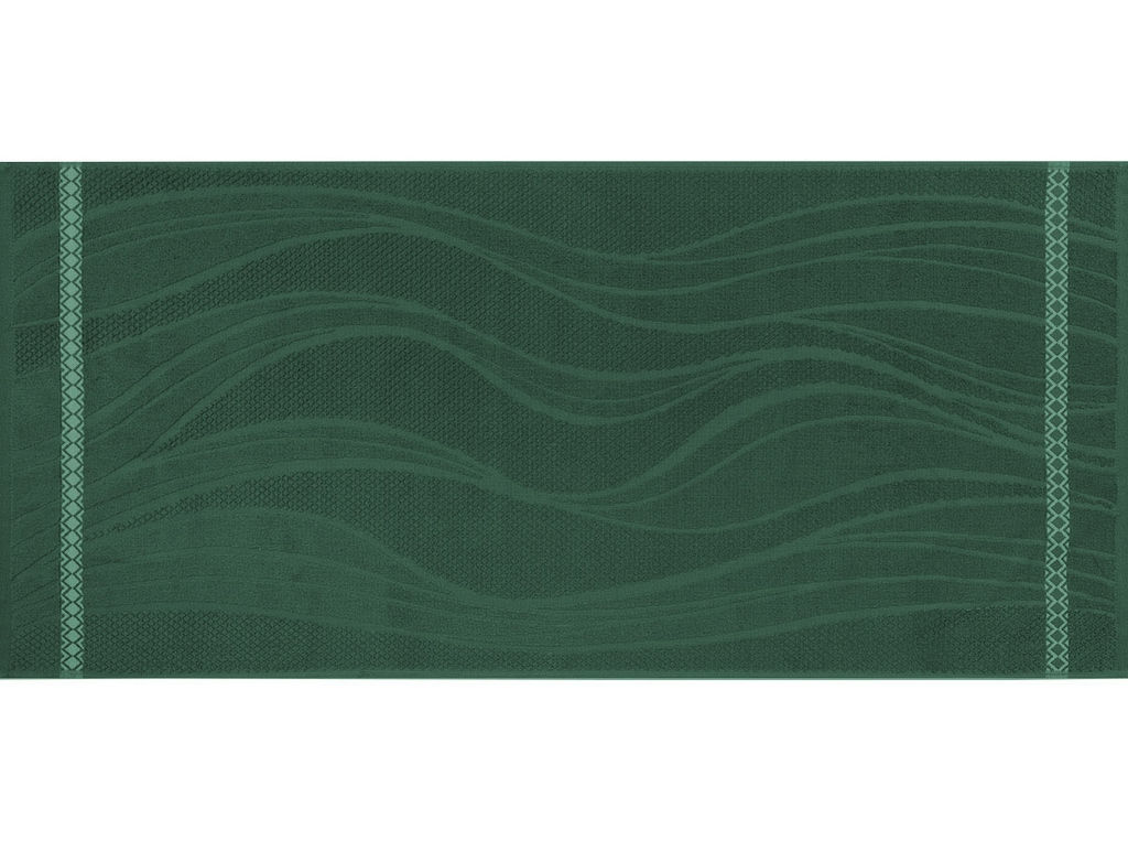 Полотенце махровое 6с102.411ж1 Танго (1-темно-зеленый) 67х150см