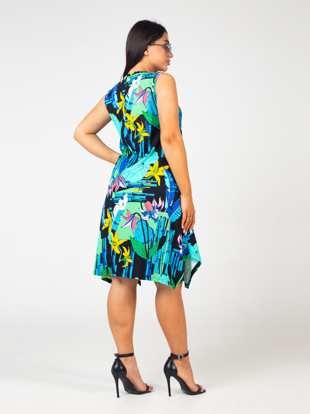 Сарафан женский кулирка ОЛИВИЯ БИРЮЗА - Domtrik фото 4