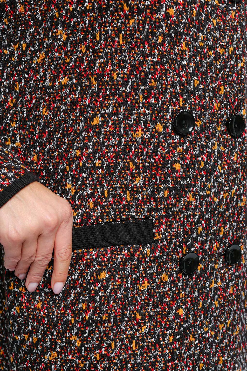 Кардиган Д 2819/черно-красный (1940) - Текстильная мануфактура фото 5