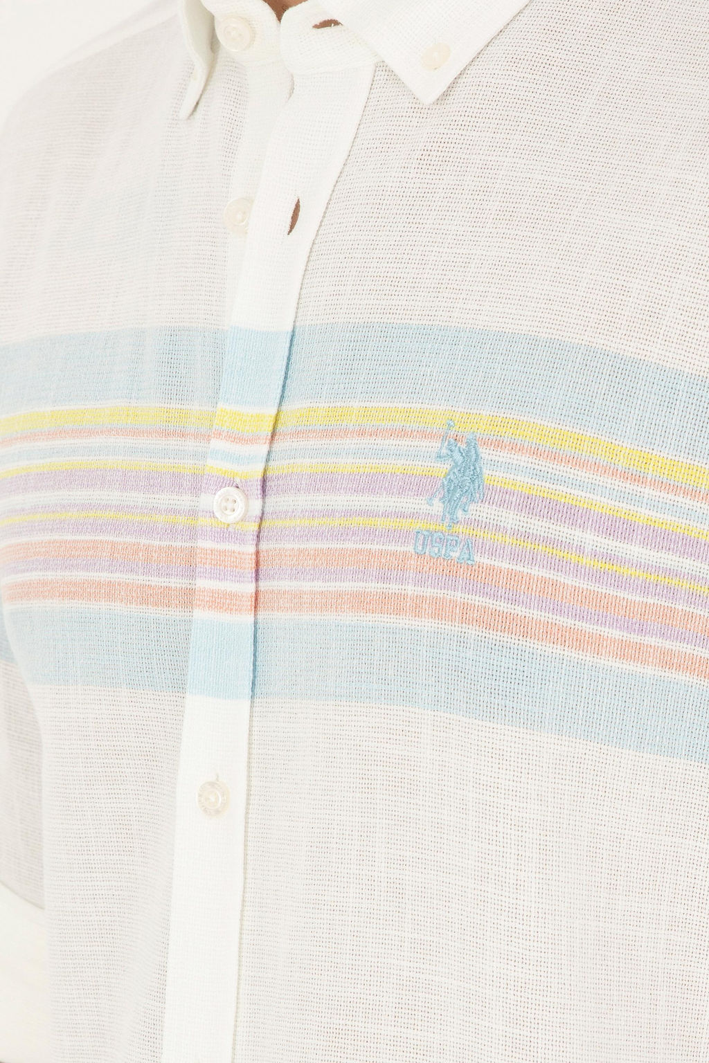 Мужская мятная рубашка с длинным рукавом Неожиданная скидка в корзине - U.s. polo assn фото 7