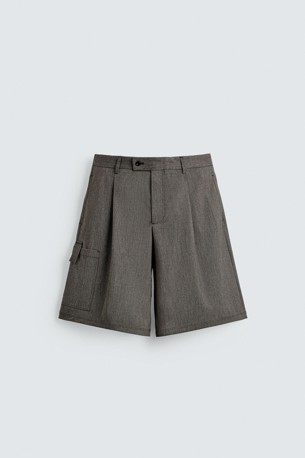 BERMUDA CARGO RELAXED WIDE FIT / Tostado oscuro