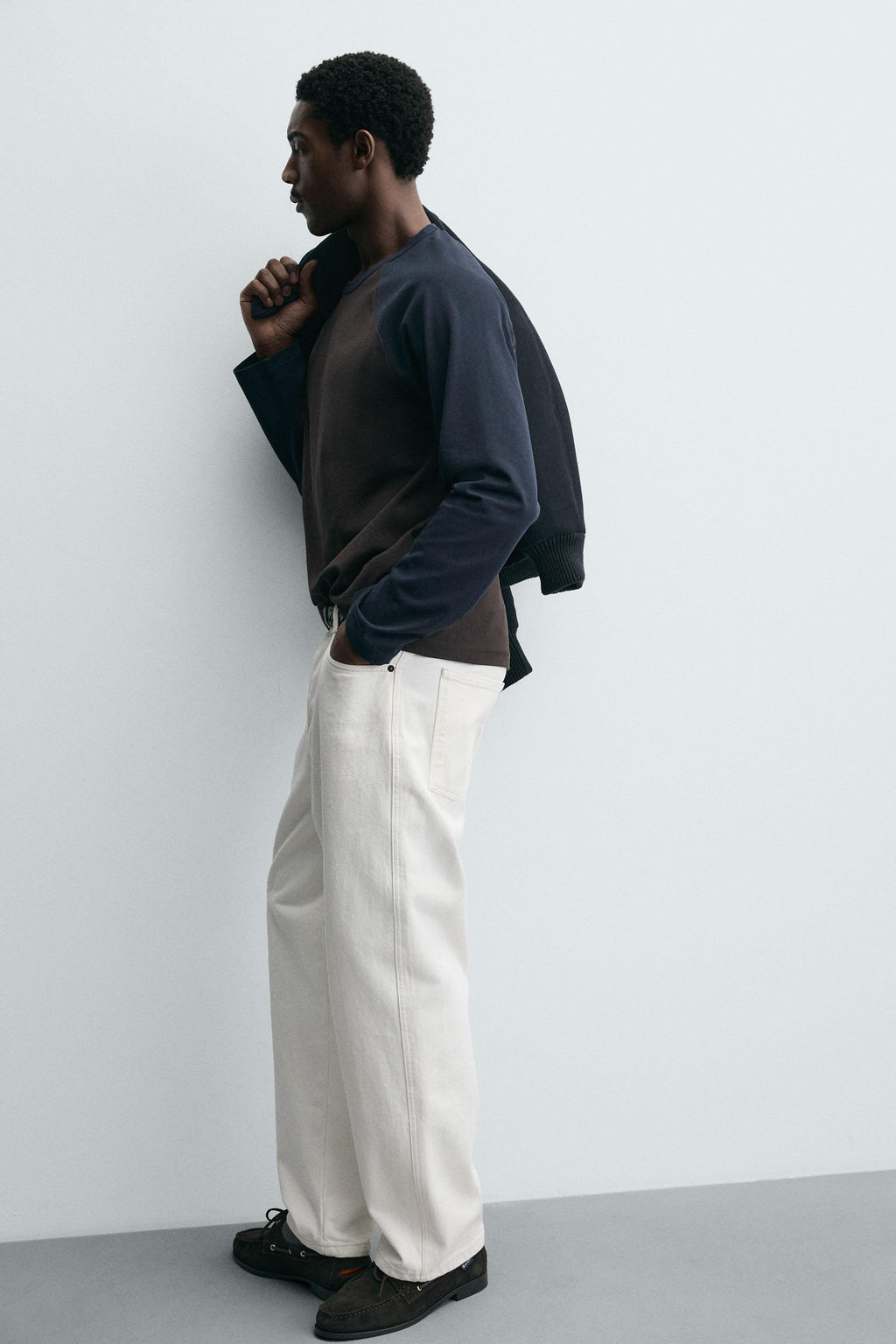 COLOUR BLOCK RAGLAN SLEEVE T-SHIRT - Zara фото 6