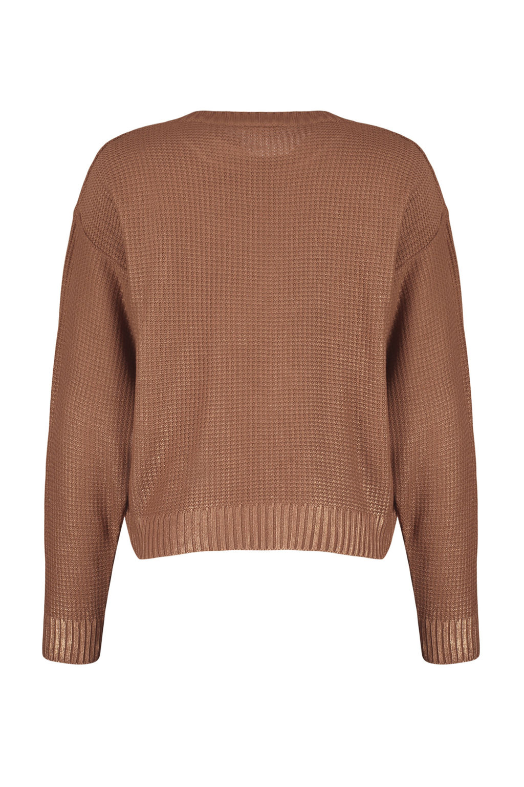 Kahverengi Varak Bask?l? Triko Kazak TWOAW24KZ00969