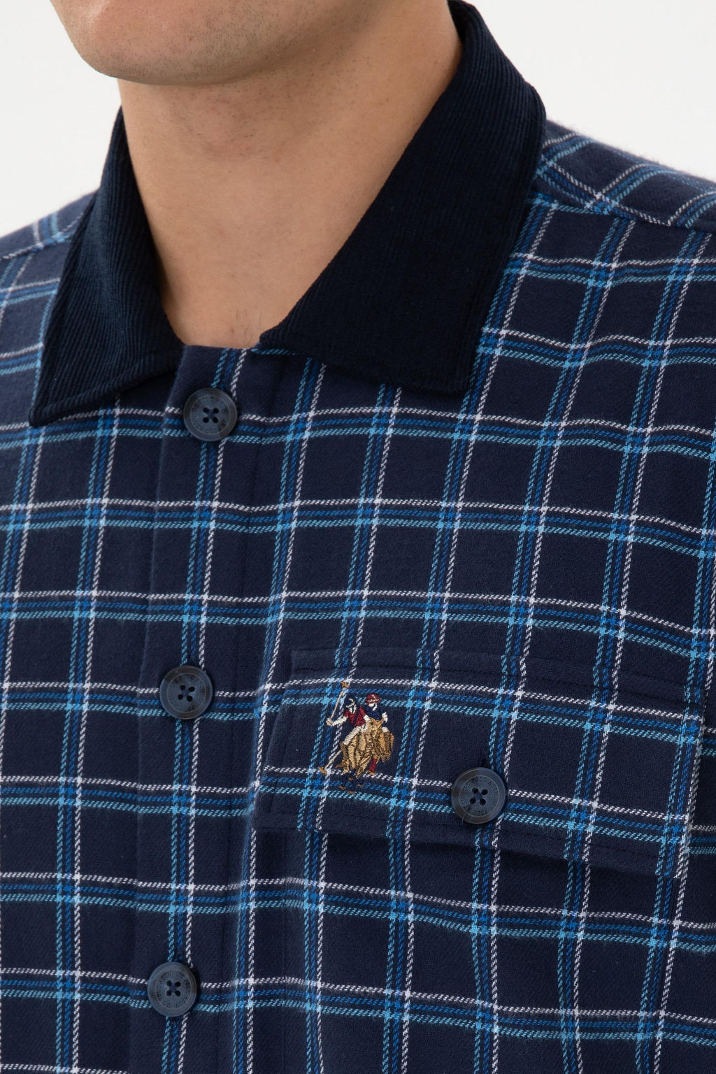 Erkek _ndigo Uzun Kollu G_mlek - U.s. polo assn фото 7