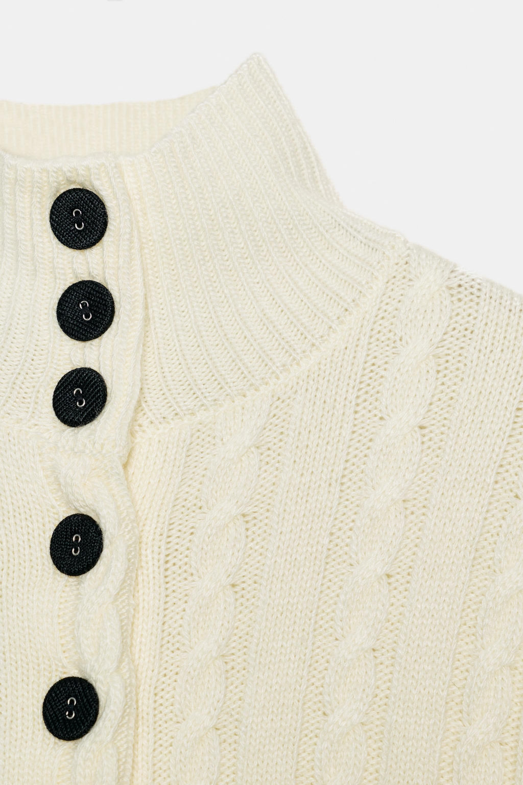 CABLE-KNIT CARDIGAN - Zara фото 9