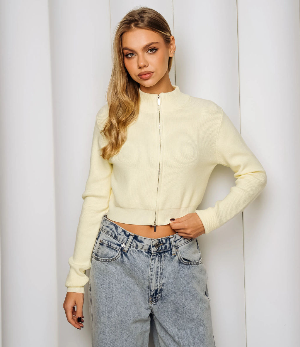 Джемпер #КТ121 (8), светло-жёлтый