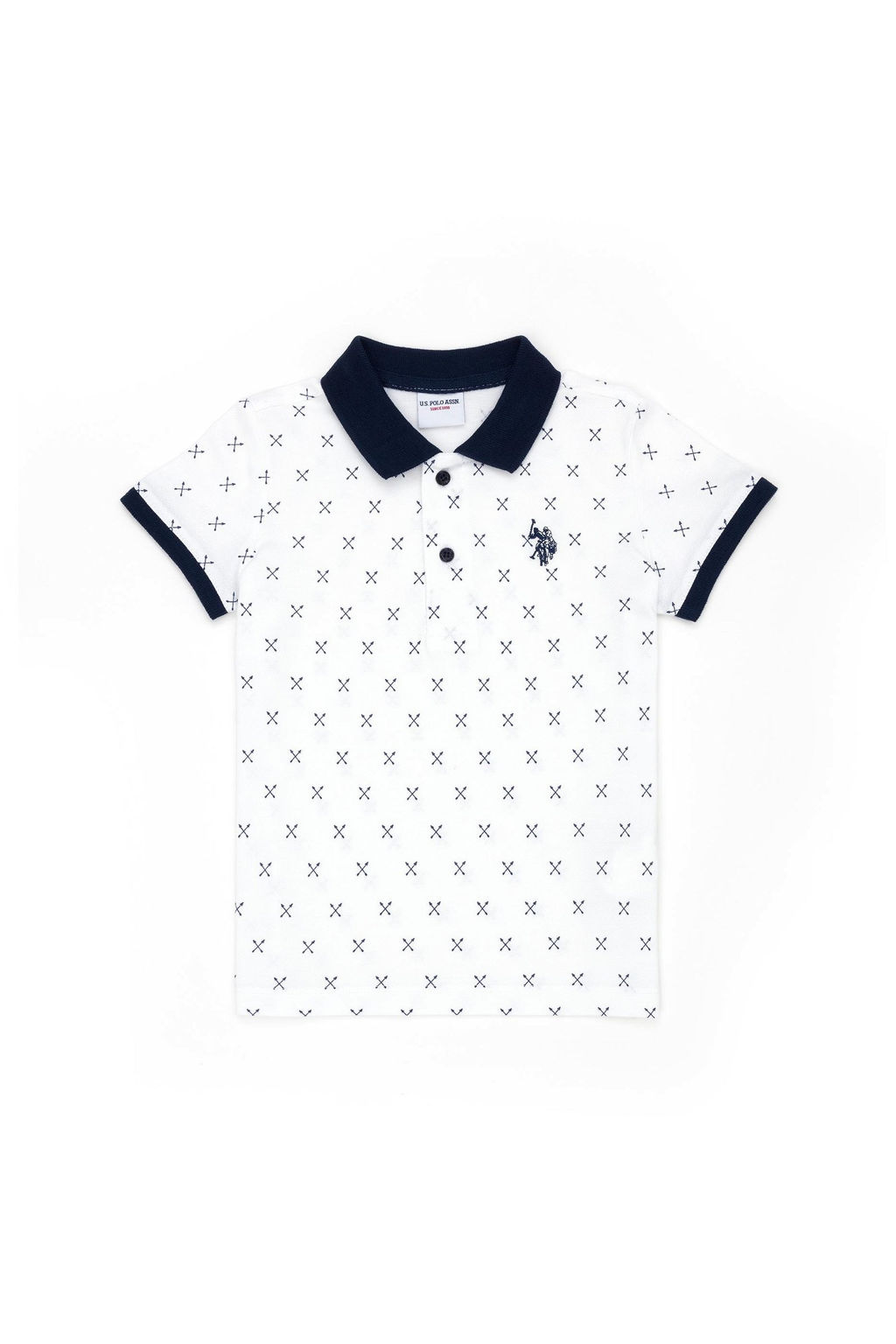 Белая футболка с воротником-поло для мальчика Неожиданная скидка в корзине - U.s. polo assn фото 2
