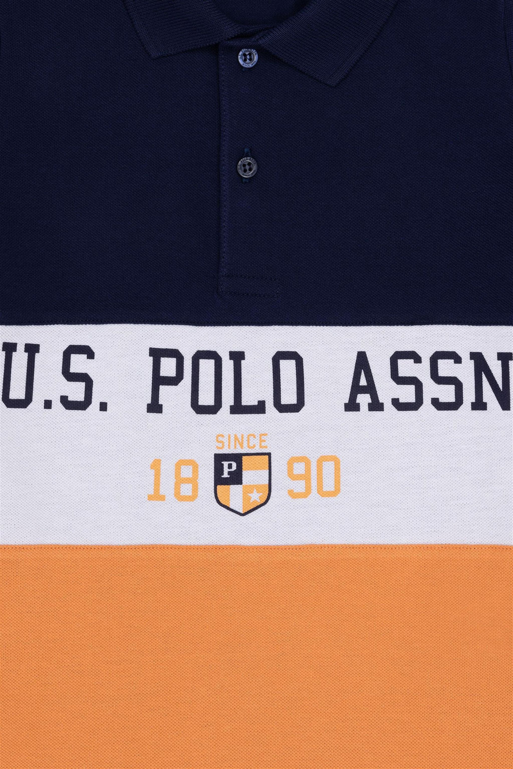 Оранжевая футболка с воротником-поло для мальчика Неожиданная скидка в корзине - U.s. polo assn фото 5